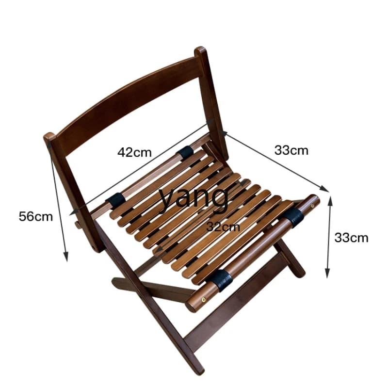 LH Small Folding Stool Portable Folding Armchair Household Outdoor Outdoor Bamboo Folding Chair