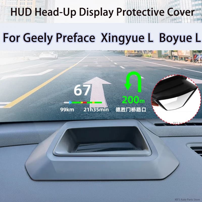 HUD Head-Up Display Protective Cover & Dashboard Dustproof Cover for Geely Preface / Xingyue L / Boyue L, Car Interior Accessori