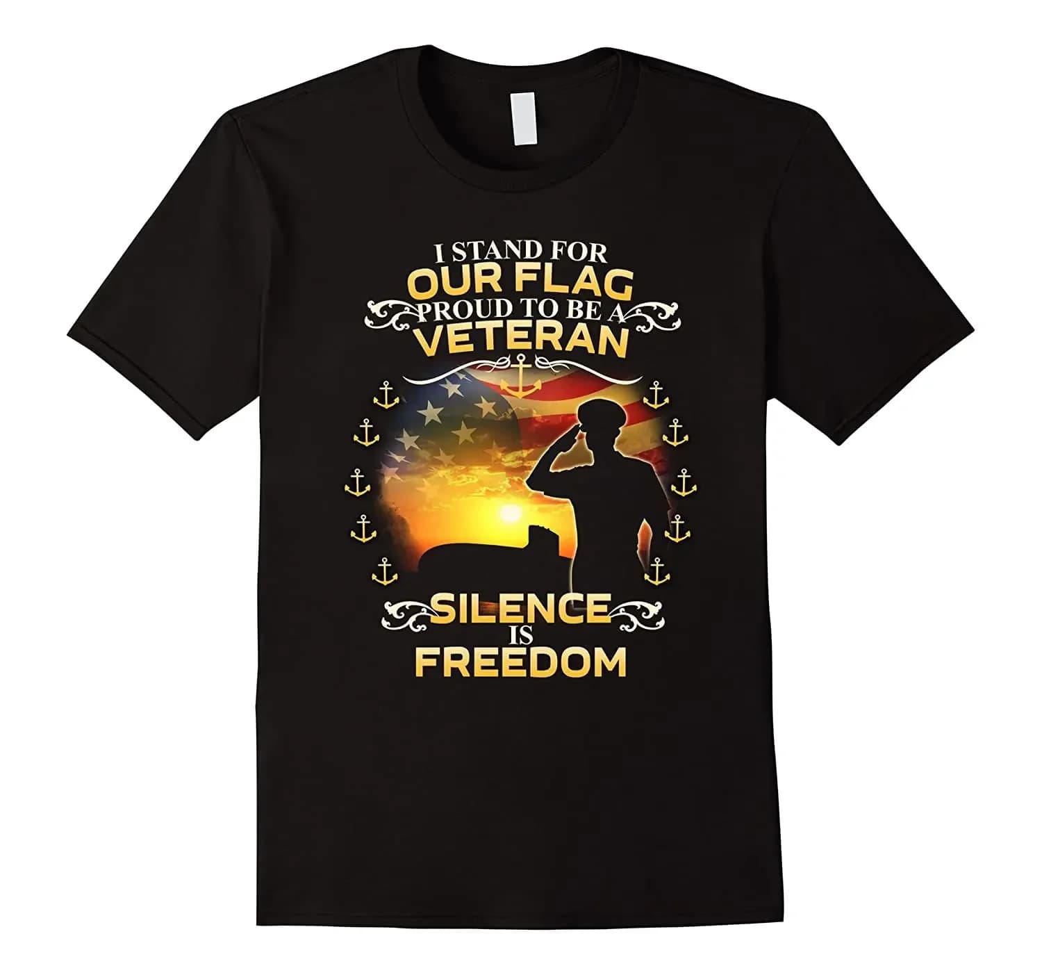 I Stand For Our Flag.  Naval  Submariner Veteran T-Shirt. Summer Cotton Short Sleeve O-Neck Mens T Shirt New S-3XL