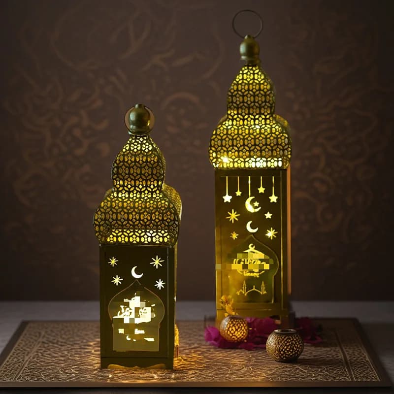 New Product Delivery Middle East Festival Decorative Lantern Ornament Arabic Style Festival Led Portable Horse Lamp