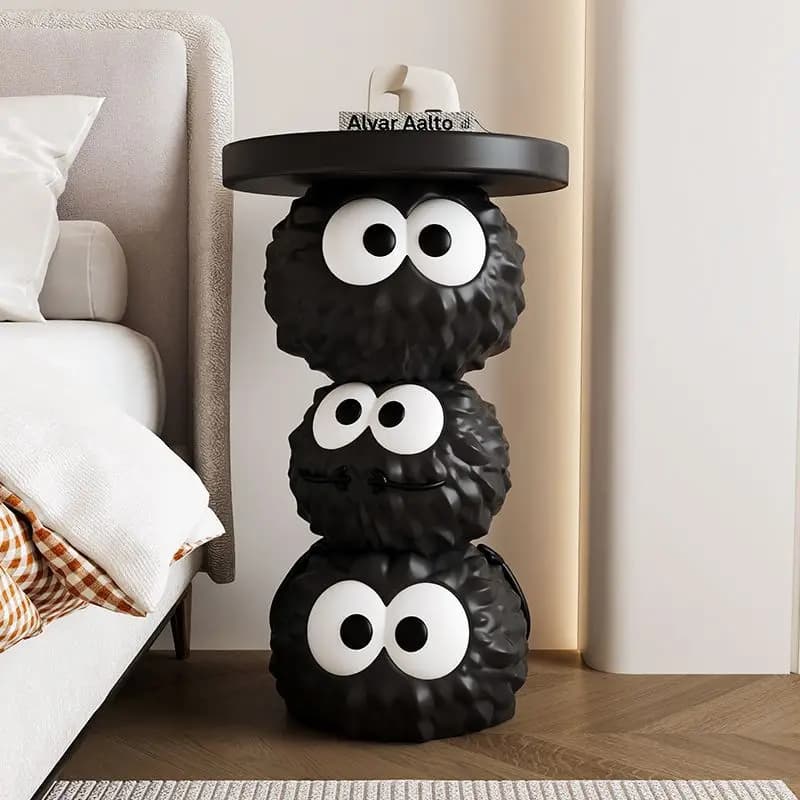 Creative cartoon coal ball light luxury floor ornament living room TV cabinet sofa children's decoration housewarming gift