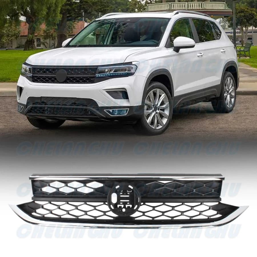 For VW TAOS 2021 2022 2023 2024 Front Bumper Center Grille With chrome Car accessories 2GJ 853 653F