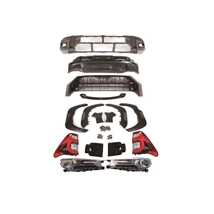 Factory Sales Front Bumper Headlight Tail Light Bodykit for Hilux Revo Rocco 2016-2020 to GR 2023 Sport Body Kit