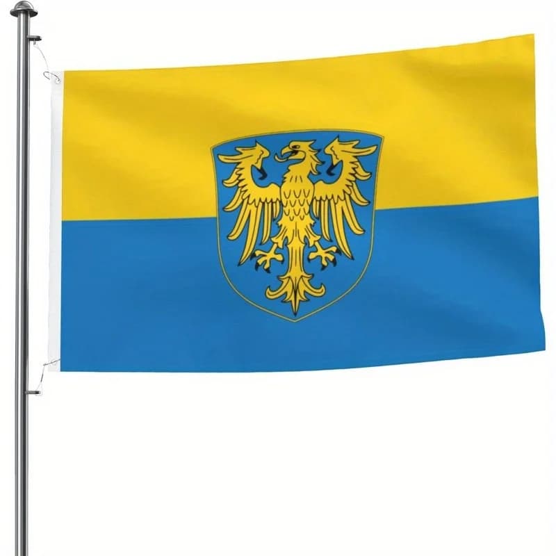 1pc Silesia Flag 3X5 Feet Fun Printed Flag,Easy To Hang, Suitable for Indoor/Outdoor/Study/Bedroom Decoration.No Flagpole.