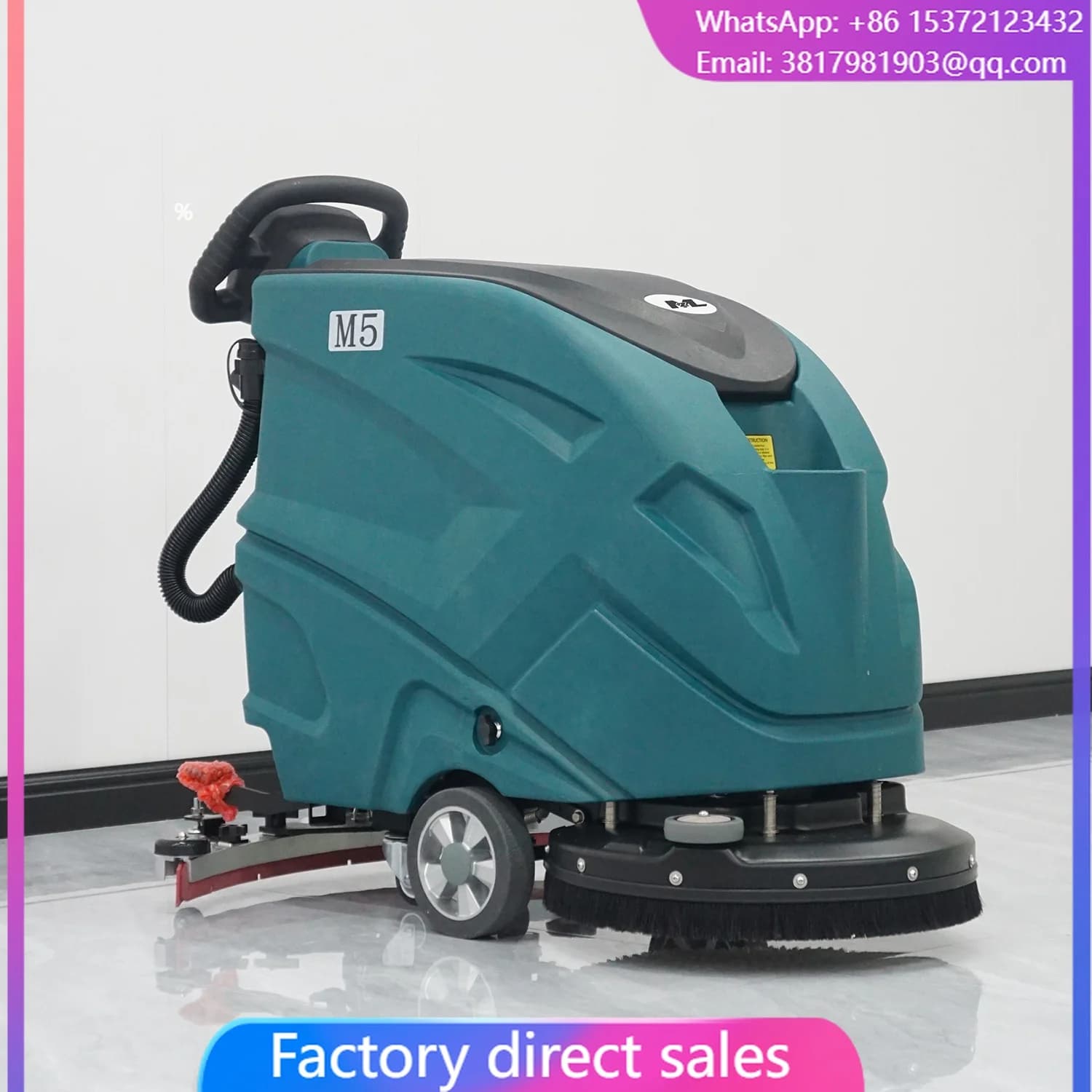 Best Quality Hand Push Walk Behind Floor Cleaning Machine Professional Industrial Commercial Floor Scrubber