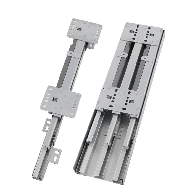 Heavy-duty heaven and earth guide rail slide rail wardrobe push-pull buffer damping vertical cabinet thickened load-bearing