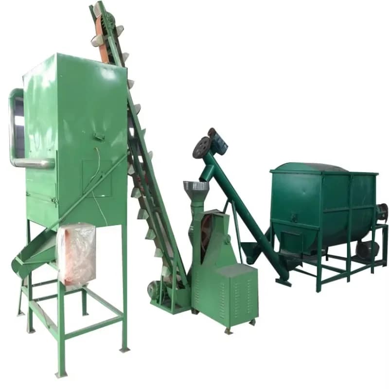 Industrial High Efficiency Livestock Poultry Fish Feed Pellet Production Line Sawdust Pellet Machine Making Machine