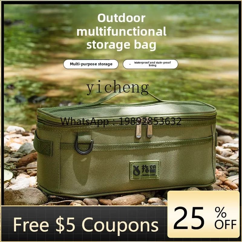AA  outdoor camping tableware storage bag multi-functional camping cookware kitchen utensils tableware storage bag