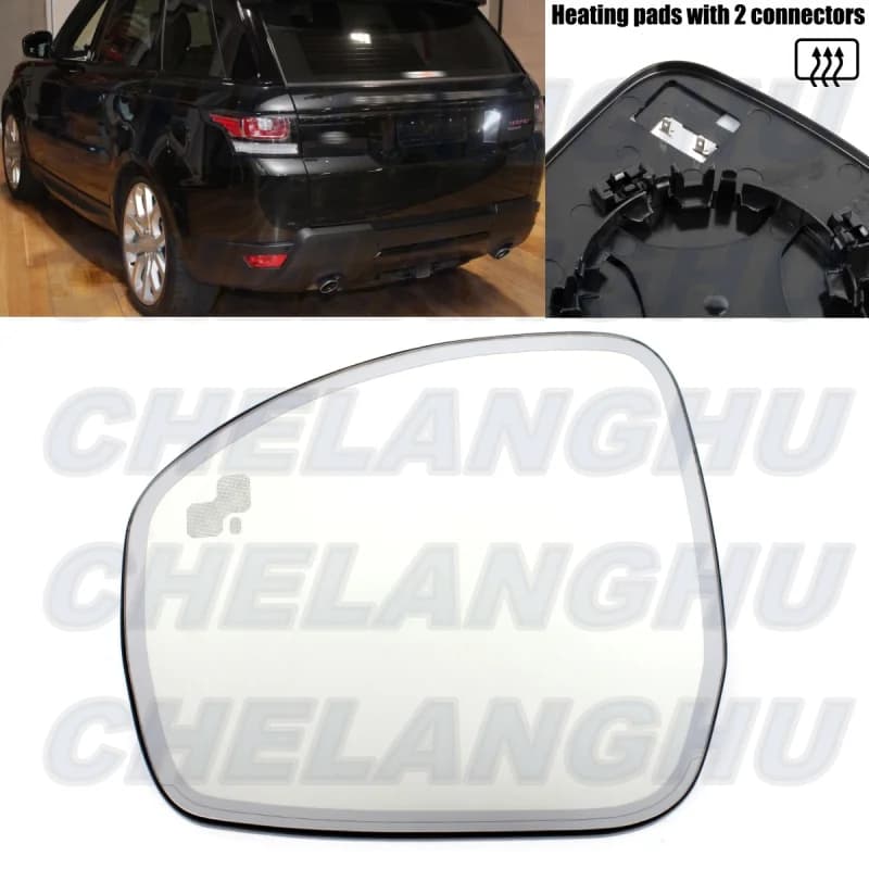 For Range Rover L405 L494 2014 2015 2016 2017 2018 2019 European Version Left Side Auto Dimming Heated Blind Spot Mirror Glass