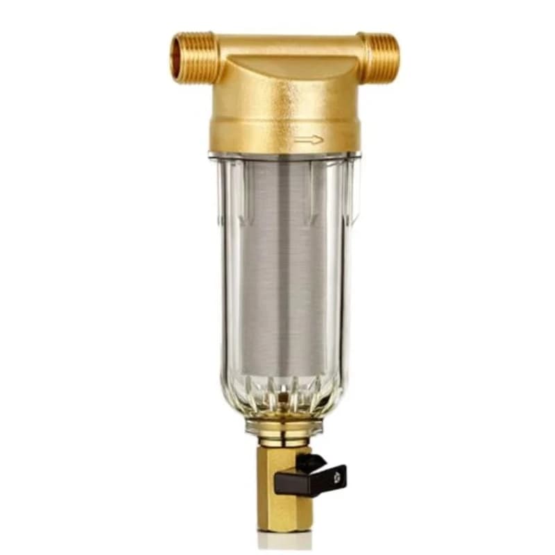 All-copper pre-filter backwash household whole house tap water well cement sand filter central water purification filter tools