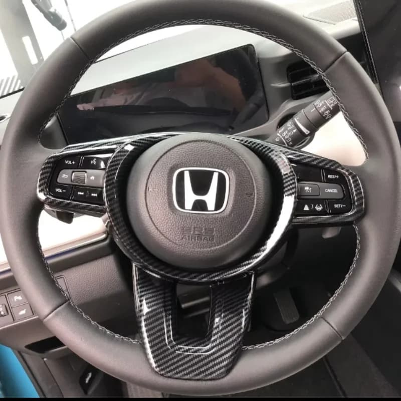 Car  Steering Wheel Panel Cover Trim Decoration Frame Sticker For Honda XRV HR-V Vezel/e:NS1 2022 2023