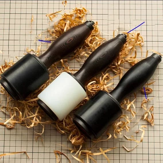Leather Carving Hammer Anvil Hammer Handmade Leather Special Hammer High Quality PP Nylon Knock Printing Rootstock Tool