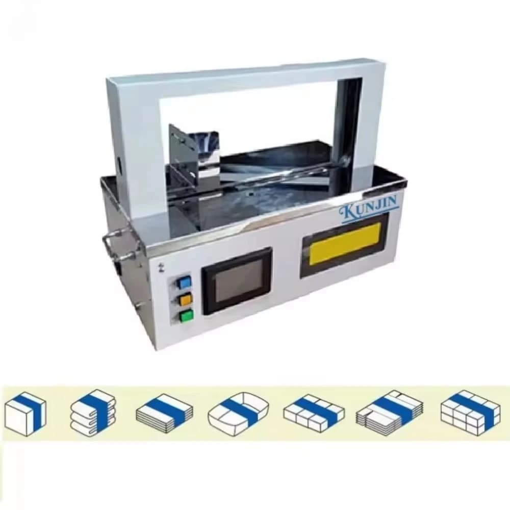 KUNJIN 2047 Semi Automatic Strapping Machine Automatic Strapping Machine Price Best Quality Automatic Strapping Machine