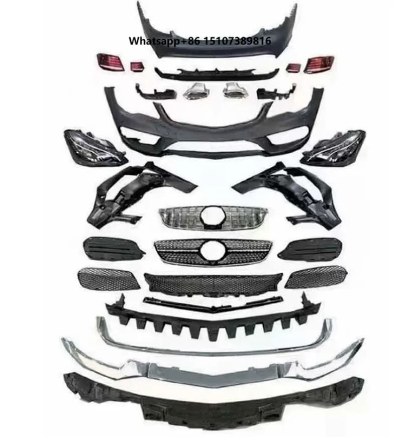 W212 Early to Late Facelift Kit Front Bumper LED Headlamp Grille Taillight Upgrade Kit for Ben E-Class W212 Modification