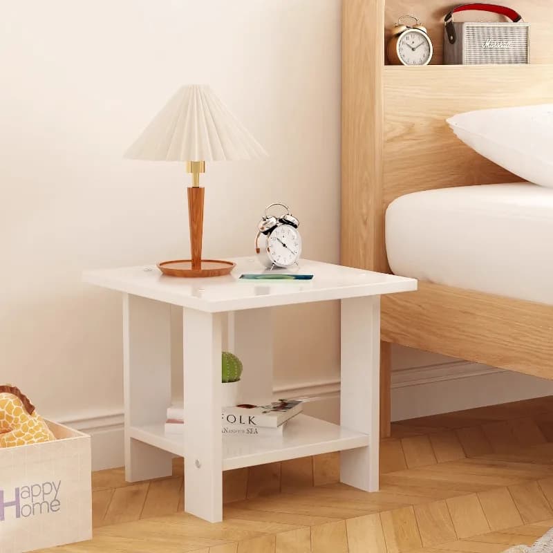 Simple Bedroom Bedside Table Mobile Coffee Luxury Storage Nightstand Computer Cheap Wood Unique Mesitas De Noche Salon Furniture
