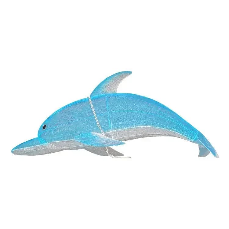 Wrought iron grid dolphin ornament wedding props ceiling decoration window photography props