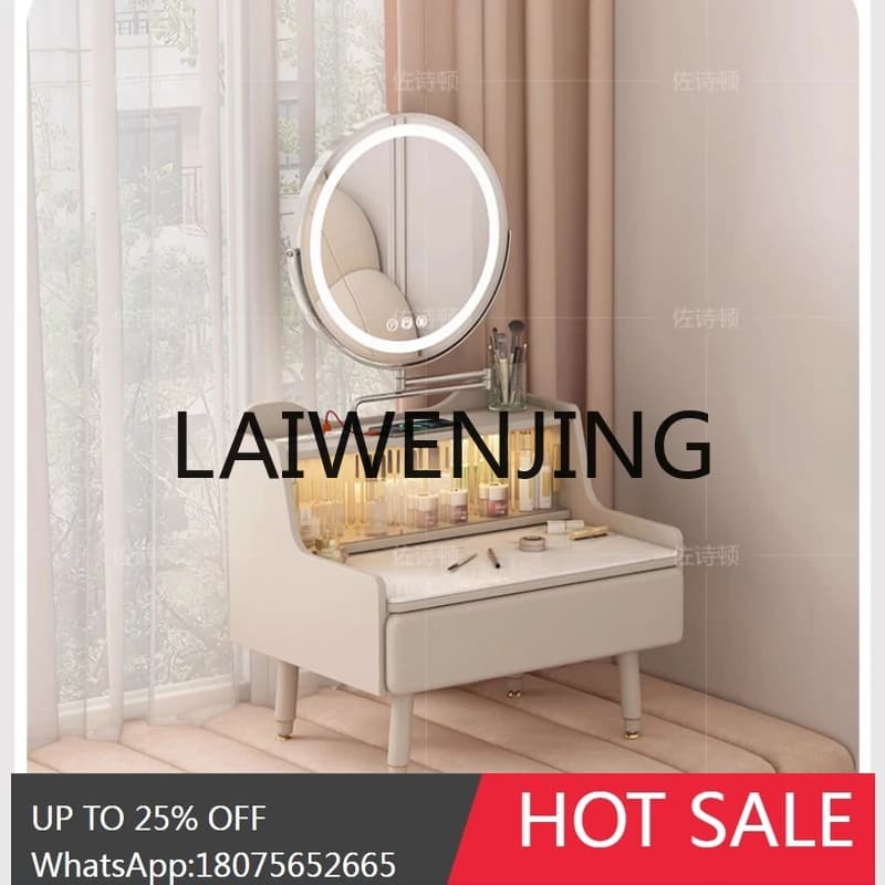RWJ Small Apartment Half Bay Window Desk Bedroom Retractable Sliding Table