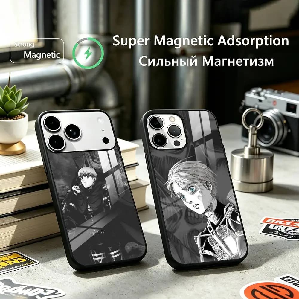 Armin A-Arlert Popular Anime Characters Phone Case For iPhone17,16,15,14,13,12 Plus,Pro Allows magnetic wireless charging