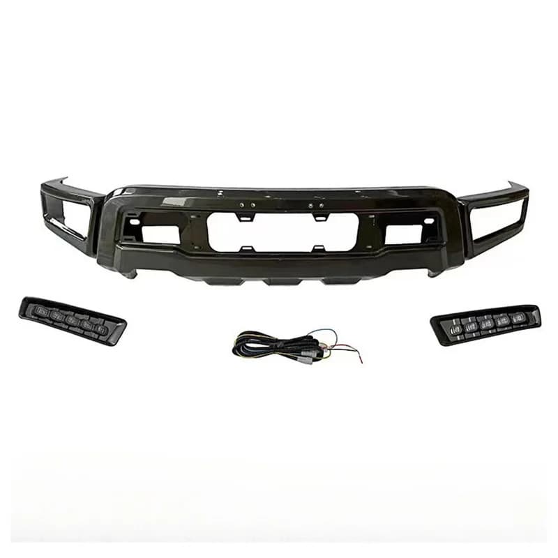 LED Front Bumper Bull Bar for Ford F150 Raptor 2009-2020 with Light Fog Lamp 4x4 Off-Road Body Kit Replacement Car Accessories