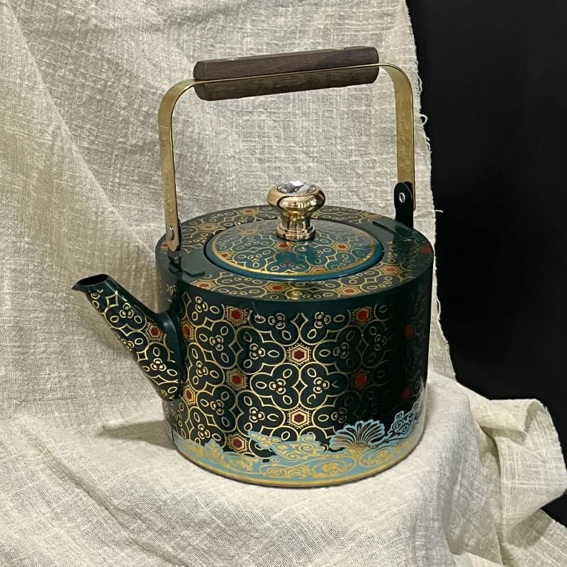 Teapot Multifunctional Xinjiang Hot Milk Teapot Kettle Large Capacity Stainless Steel Pot with Leak