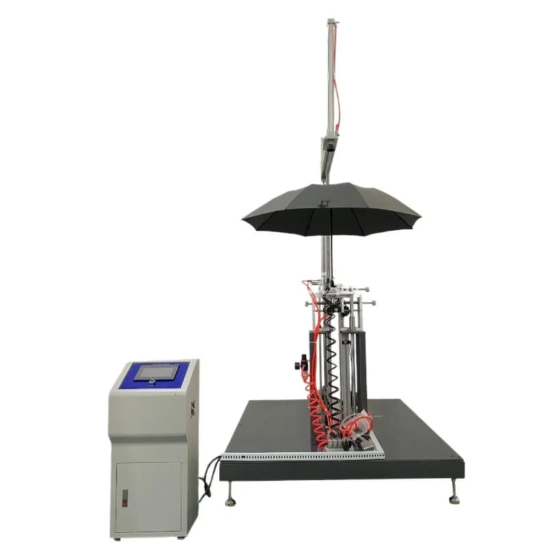 Umbrella opening and closing testing device Folding umbrella testing