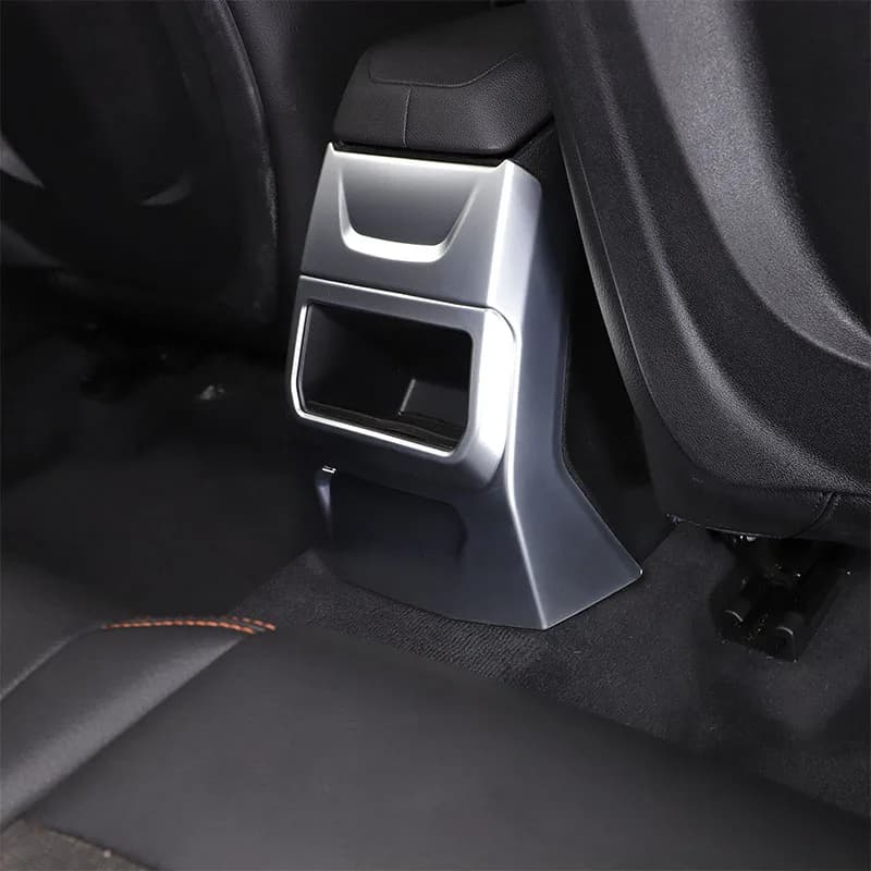 For BMW 1 2 Series F40 F44 2020-2023 ABS Carbon Car Rear Air Condition Vent Cover Trim Anti Kick Cover Interior Car Accessories