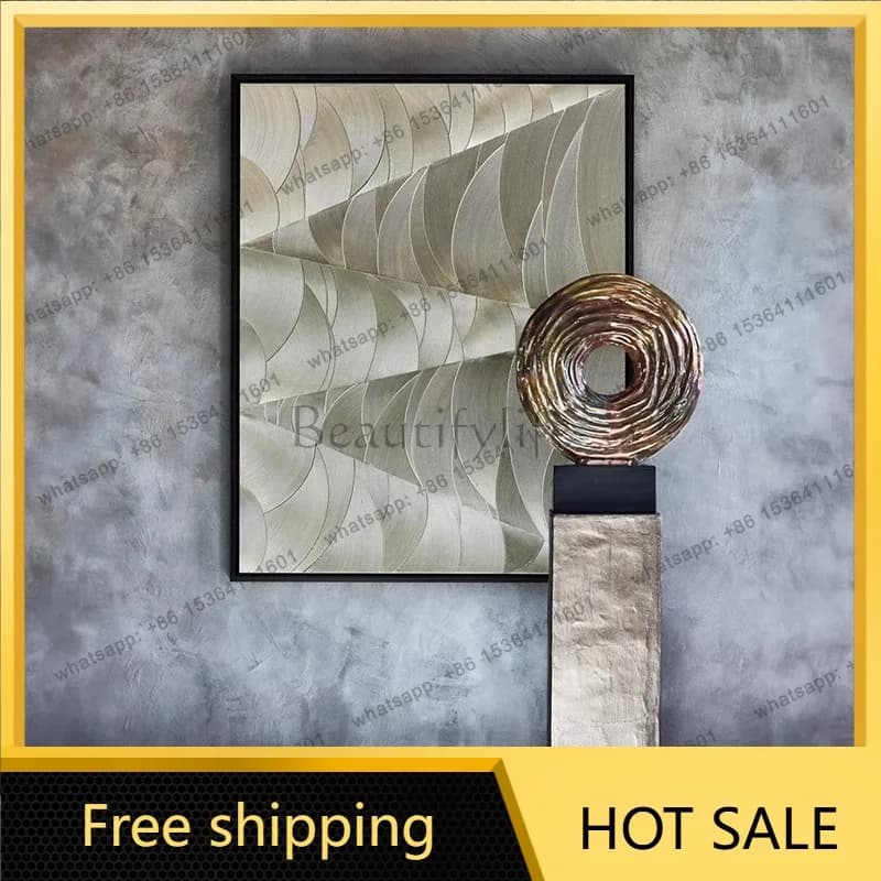 LJY French medieval style living room background wall decorative painting advanced sense