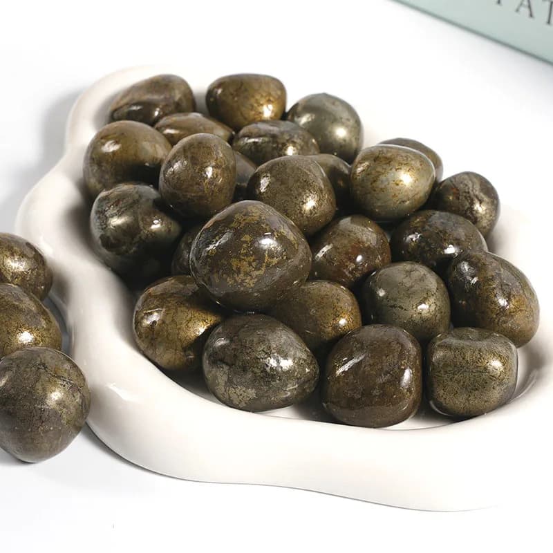 Natural Crystals Stone Pyrite Gravels Raw Tumbled Polished Gold Chalcopyrite Healing Mineral Reiki DIY Aquarium Diffuser Decor