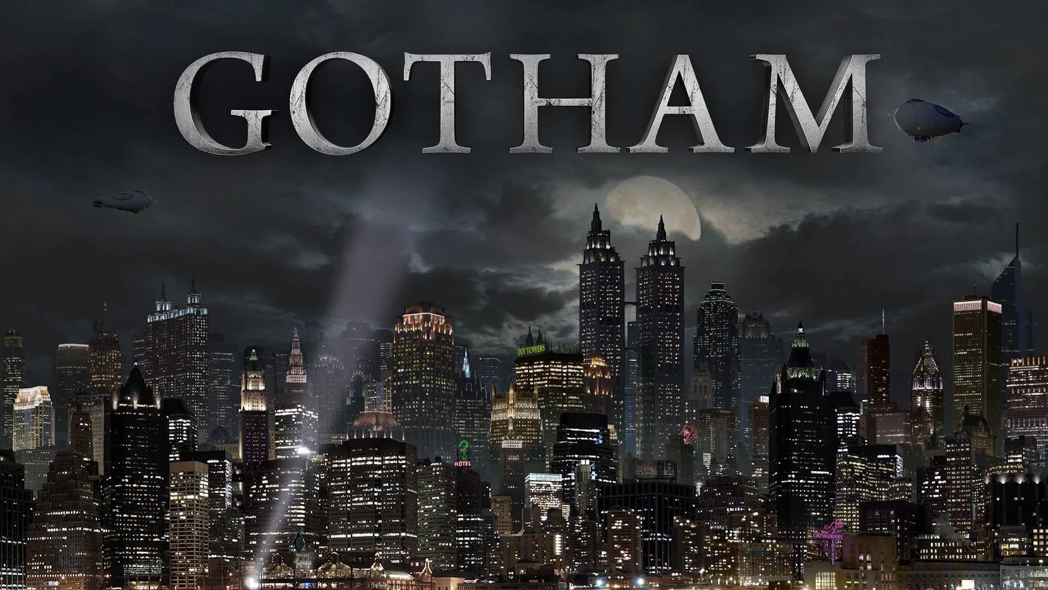 3Style GOTHAM CITY Vintage Retro Travel Railways Photo, Art Print Silk Poster Home Wall Decor