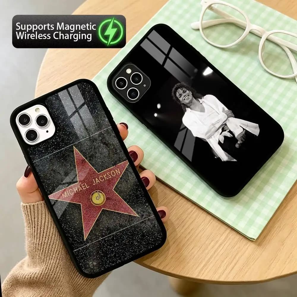 Singer M-Michael J-Jackson  Phone Case For iPhone17,16,15,14,13,12,11 Plus,Pro Compatible with magnetic wireless charging