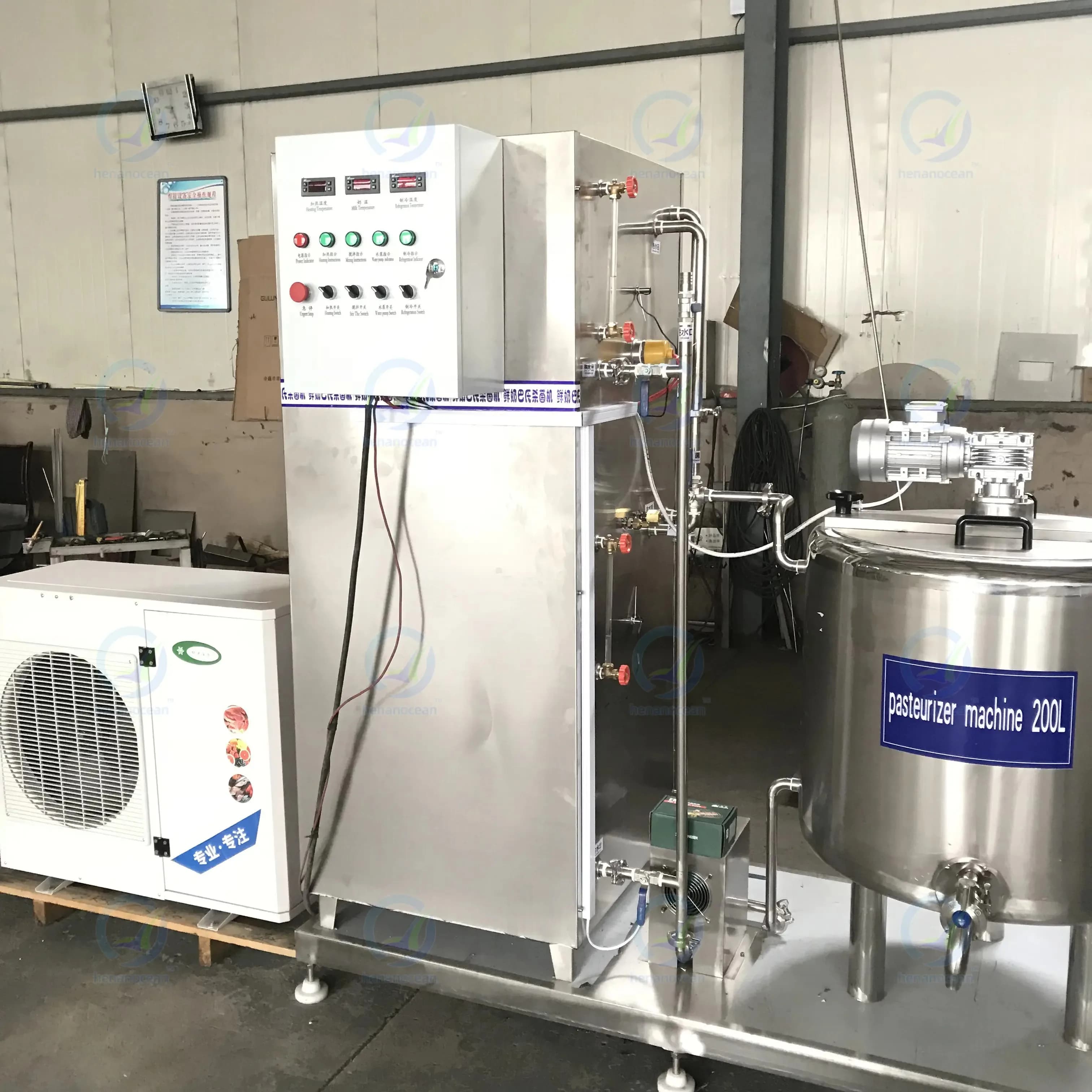 China Manufacture 220V Customized Milk Pasteurizer Plant Temperature Pasturization Machine Price