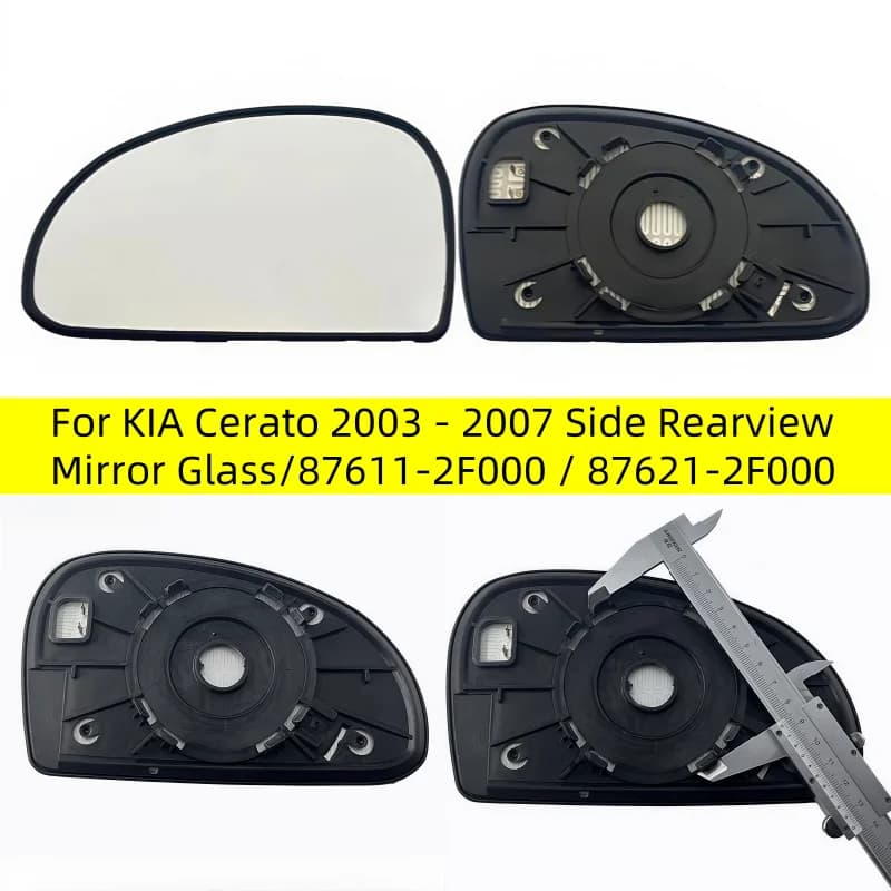 Rearview Mirror Glass / 87611-2F000 / 87621-2F000 / Left or Right Heated Wing Mirror for KIA Cerato 2003-2007 Side
