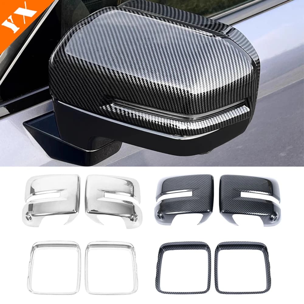 For Haval H9 2024 2025 Accessories Chrome/Carbon/Black Trim Garnish Car Side Mirror Cover Car Rear View Mirror Sticker Cover