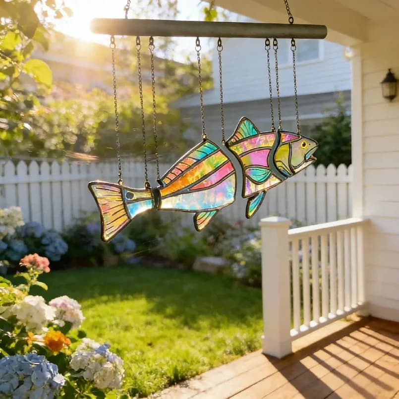 Window Decoration Ornament Weather-Resistant Home Decor Pendant Garden Hanging Decoration Brilliant Colorful Suncatcher Pendant