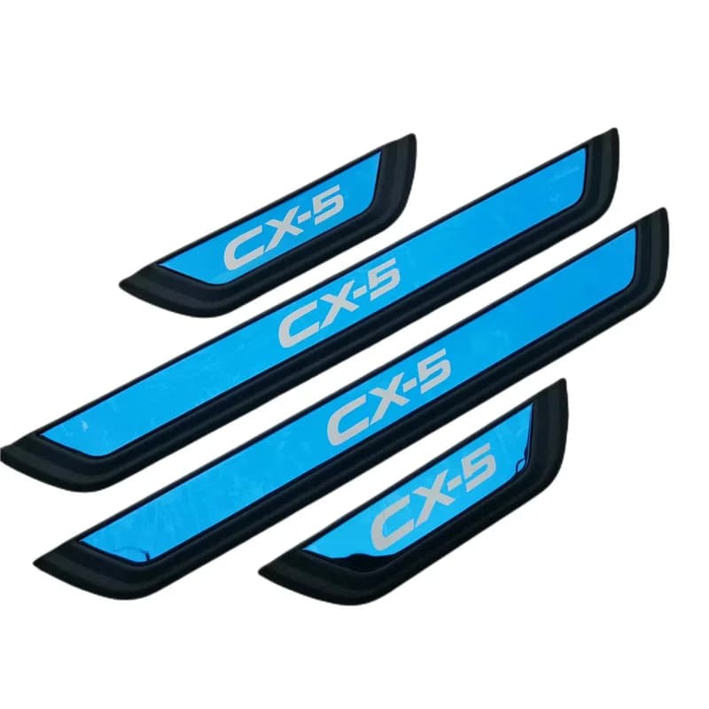 ABAIWAI For Mazda CX-5 CX 5 2017 2018 2019-2022 2023 2024 Door Sill Plate Strips Stainless Steel  s Styling Car Auto Parts