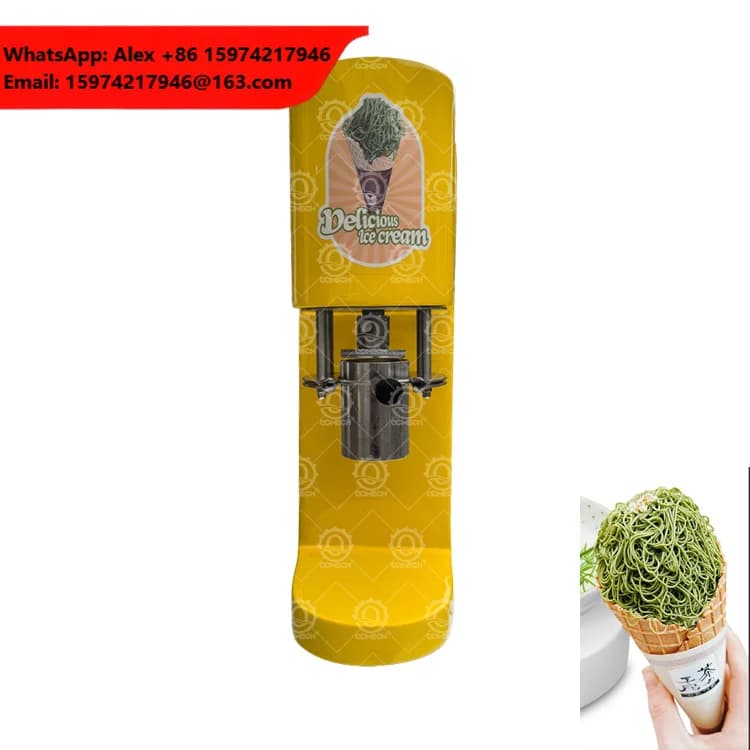 Factory Offer Commercial Ice Cream Spaghetti Machine Ice Cream Noodle Shape Making Machine Made In China