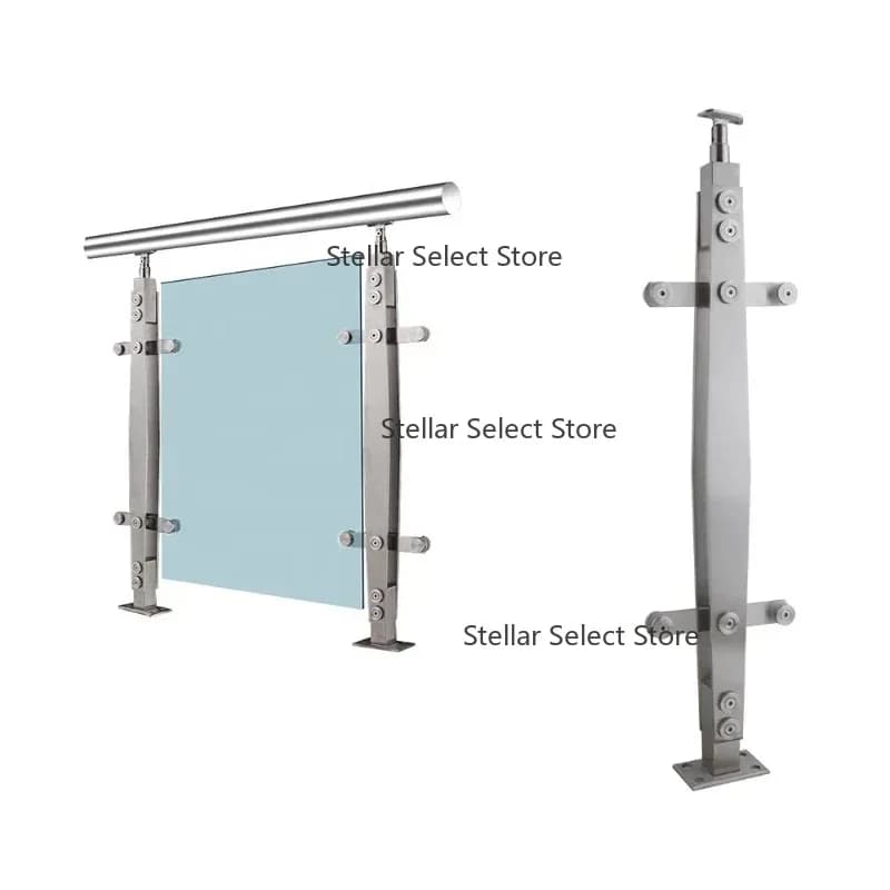 Modern Design Stainless Steel Glass Railing Swimming Pool Balcony Glass Railings Interior Balustrade And Handrail Manufacturers