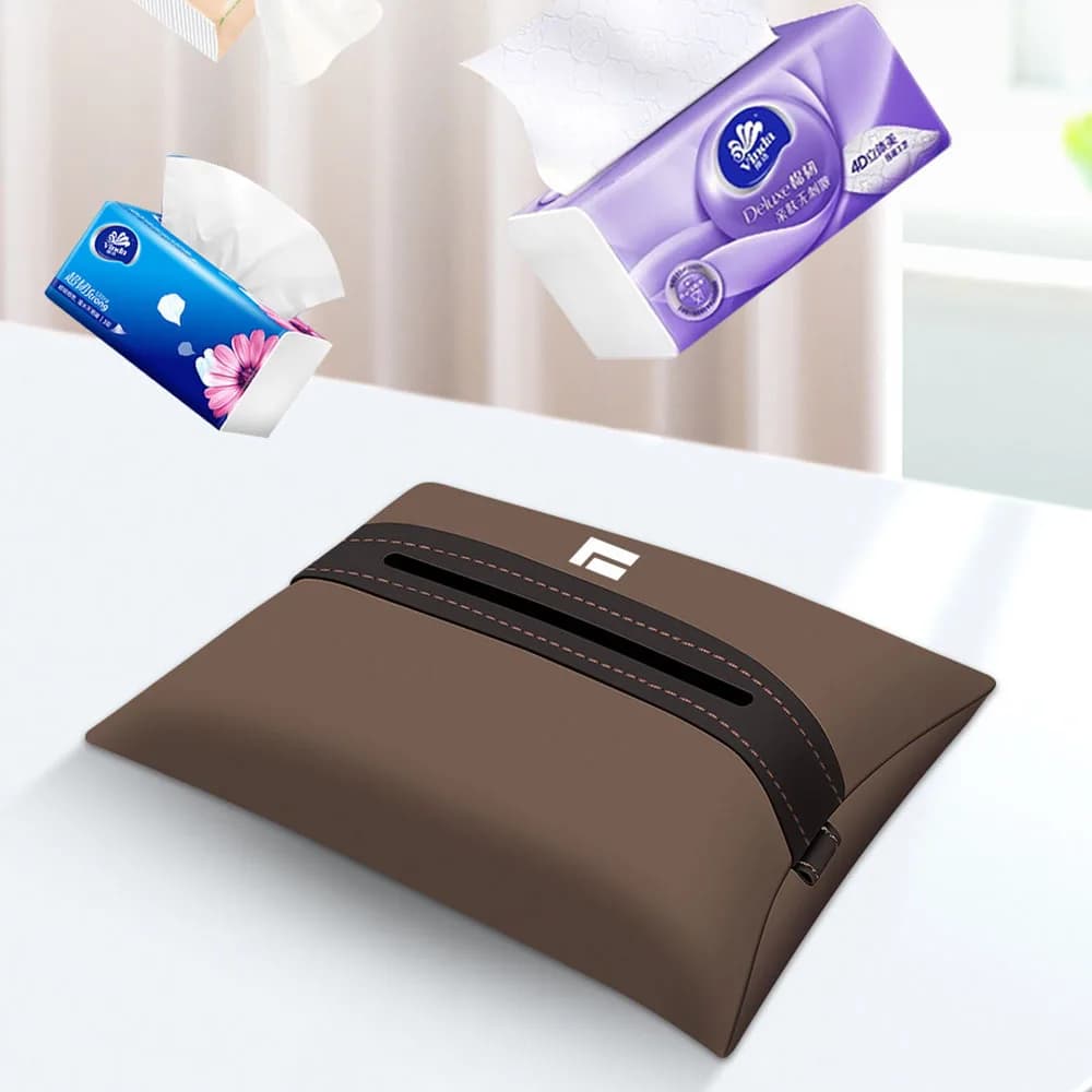 Seat Back Tissue Bag Fit For Rox Adamas 2025 2026 Leather Tissue Storage Bagt Interior Modification Supplies