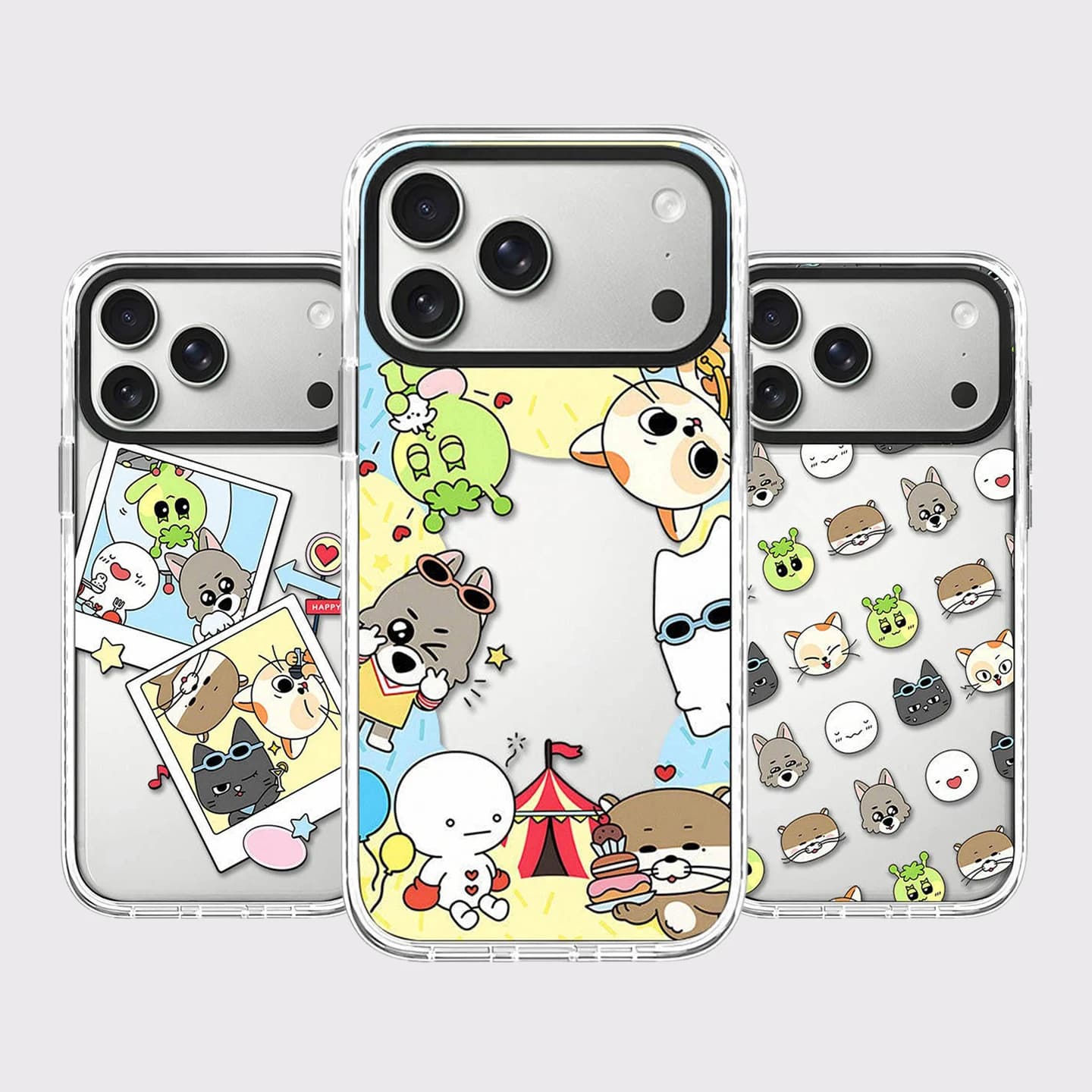 6090664 White Border Magnetic Phone Case Cover for IPhone 13 14 15 16 17 18 Pro Max Case