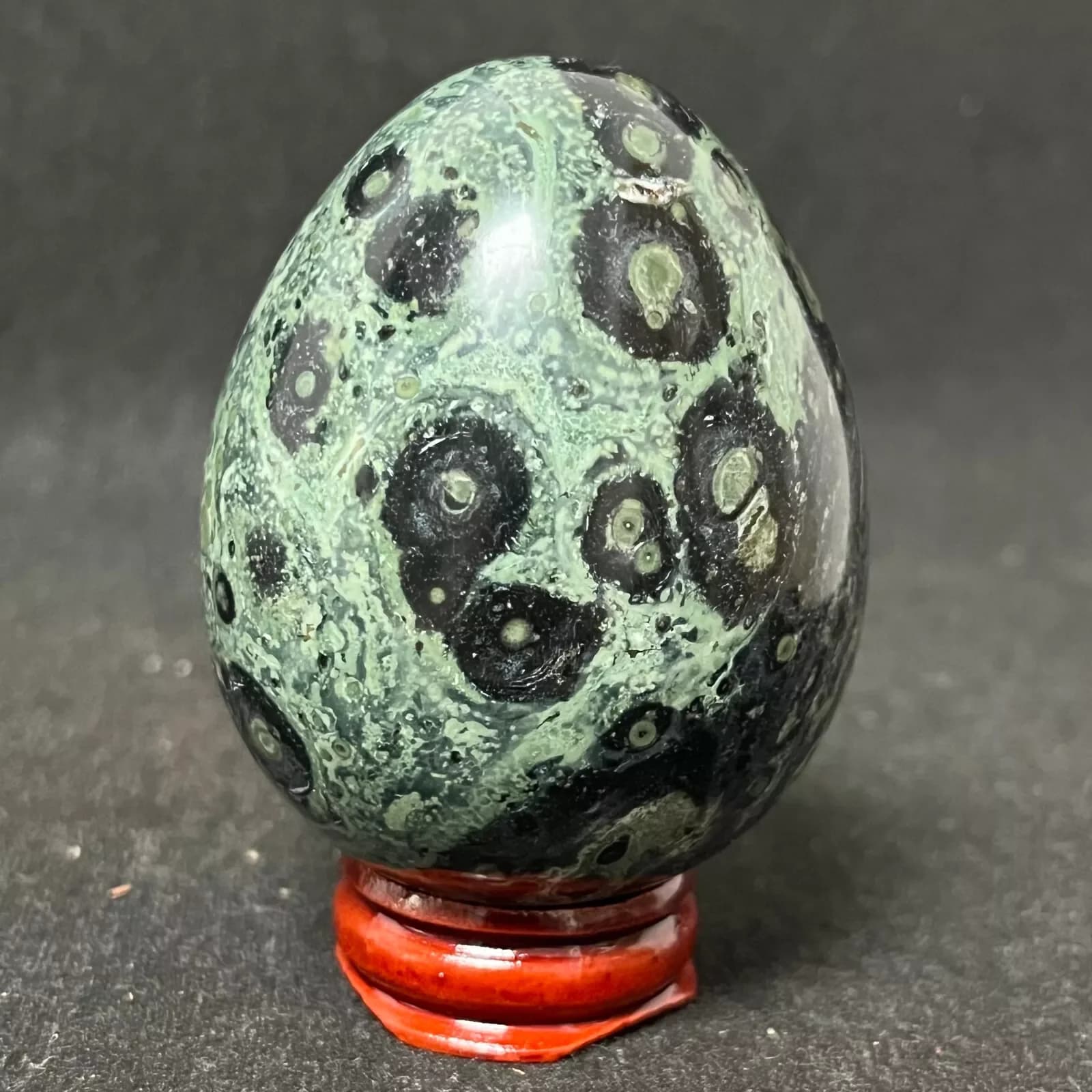 Naturally Formed!Green Peacock Eye, Egg, Green Quartz Crystal Ore Egg, Mineral, Reiki, Healing