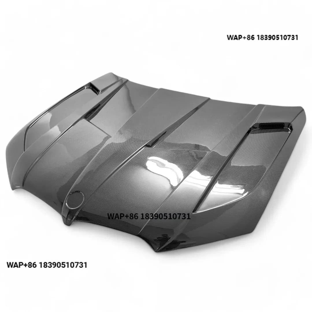 HM LD Style New Carbon Fiber Front Engine Bonnet Hood for X5 G05 G18 X6 G06