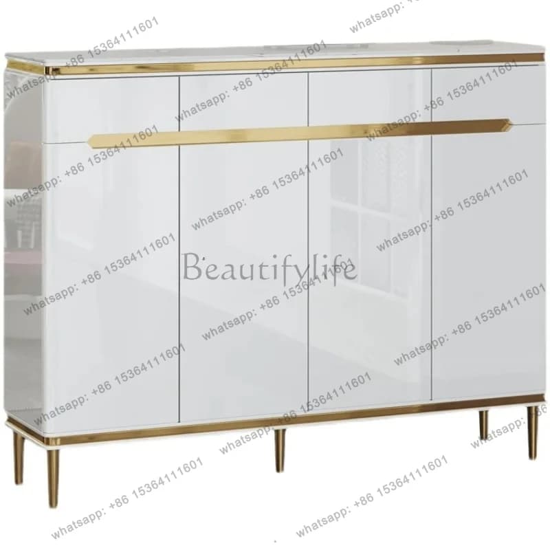 light luxury double-sided paint shoe cabinet household simple modern new living room partition entrance cabinet