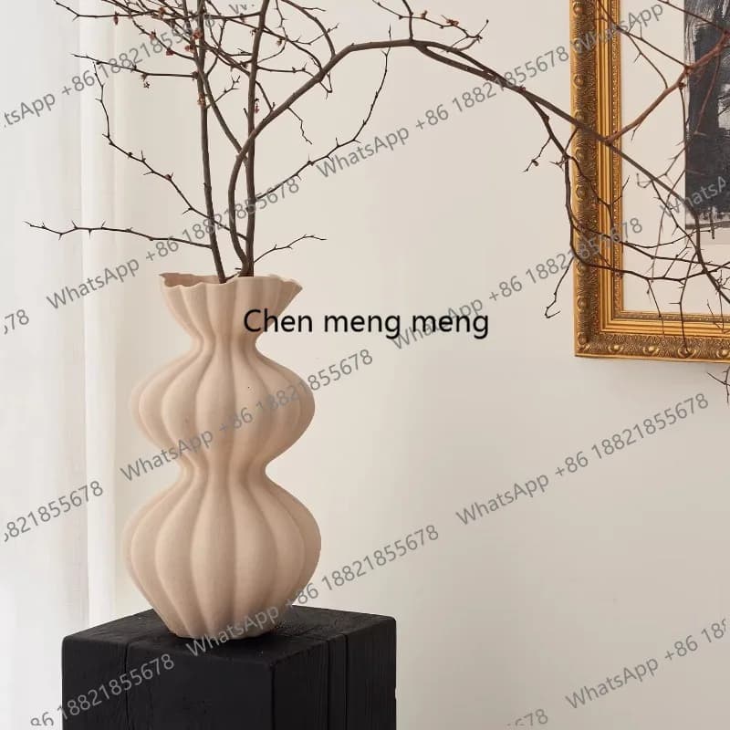Light luxury high-end ceramic large vase, home desktop entrance, modern style decorative ornament