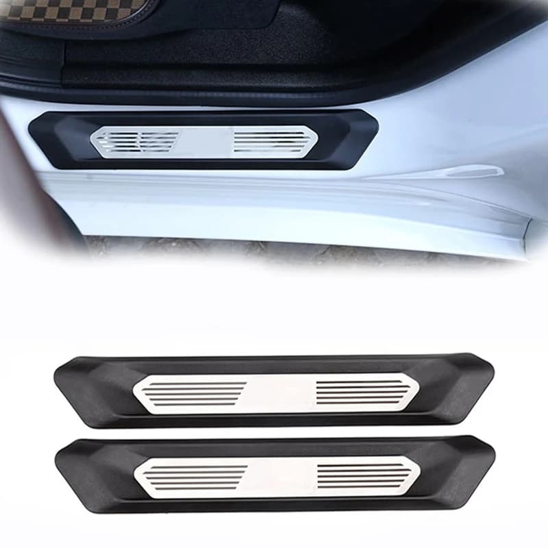 For BMW X3 X4 G01 G02 2018-2023 Stainless Steel Chrome Silver Door Sill Protector Trims Car Door Sill Protector Plate Cover Trim