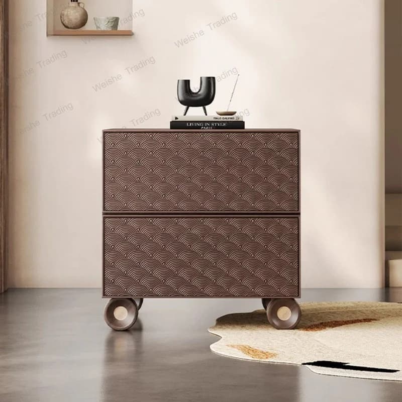 Bedside table Minimal light luxury bedroom bedside table Medieval locker