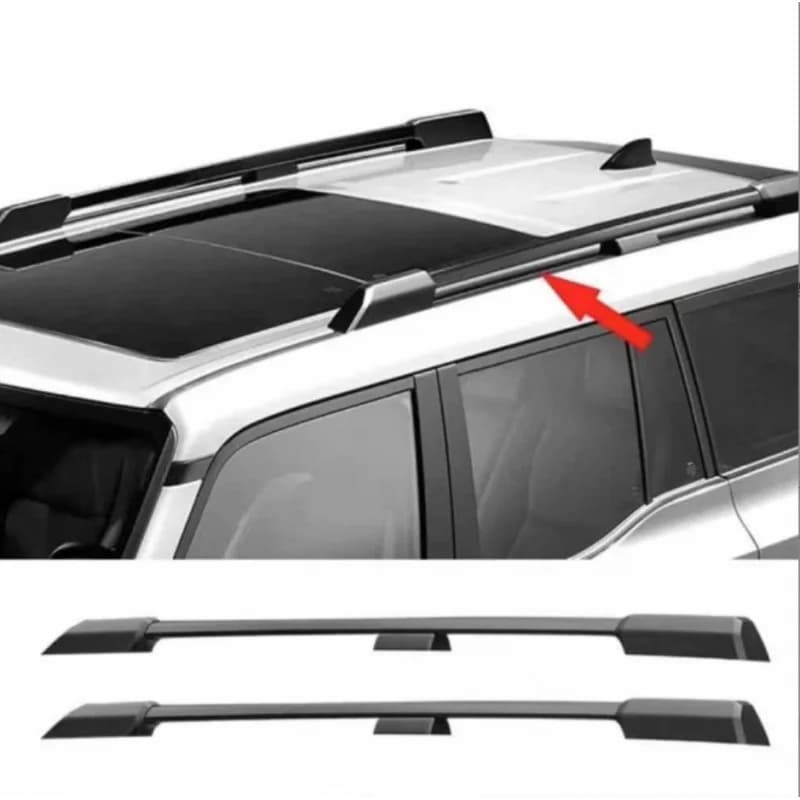 Black Large Load Roof Rack Heavy Duty Luggage 2024 New Offroad SUV Exterior Storage Mod Parts