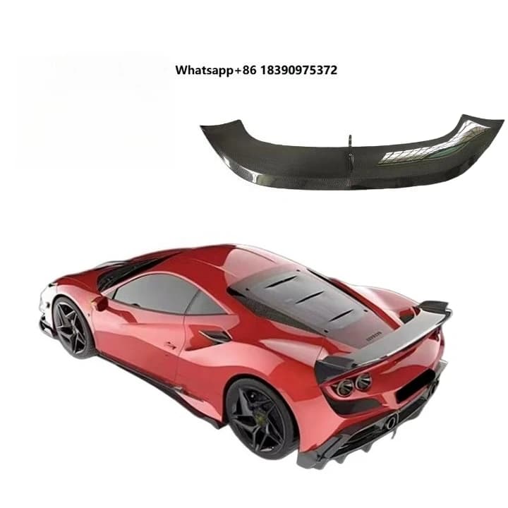New for 1st Gen 2019- Hard Top Convertible Wing Wet Carbon Fiber Rear Spoiler Universal Fitment Bolt-On