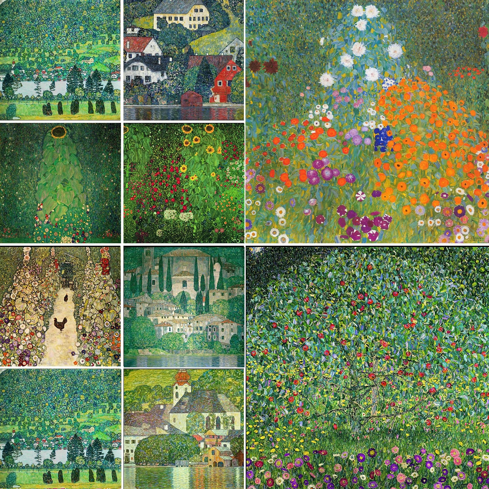 Gustav Klimt Art Nouveau Reproduction - Symbolism Elegant Painting Print Wall Hanging Poster Aesthetic Artwork Picture
