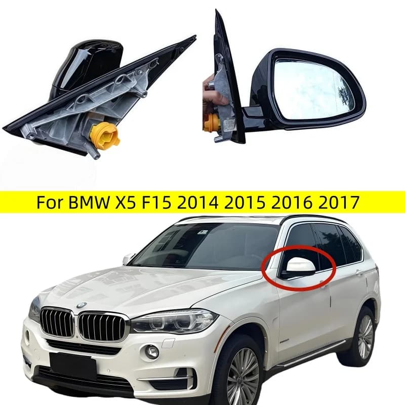 For BMW X5 F15 2014 2015 2016 2017 Original Auto Left or Right Heated Electric Folding 5 Pin Rear Mirror Assembly New