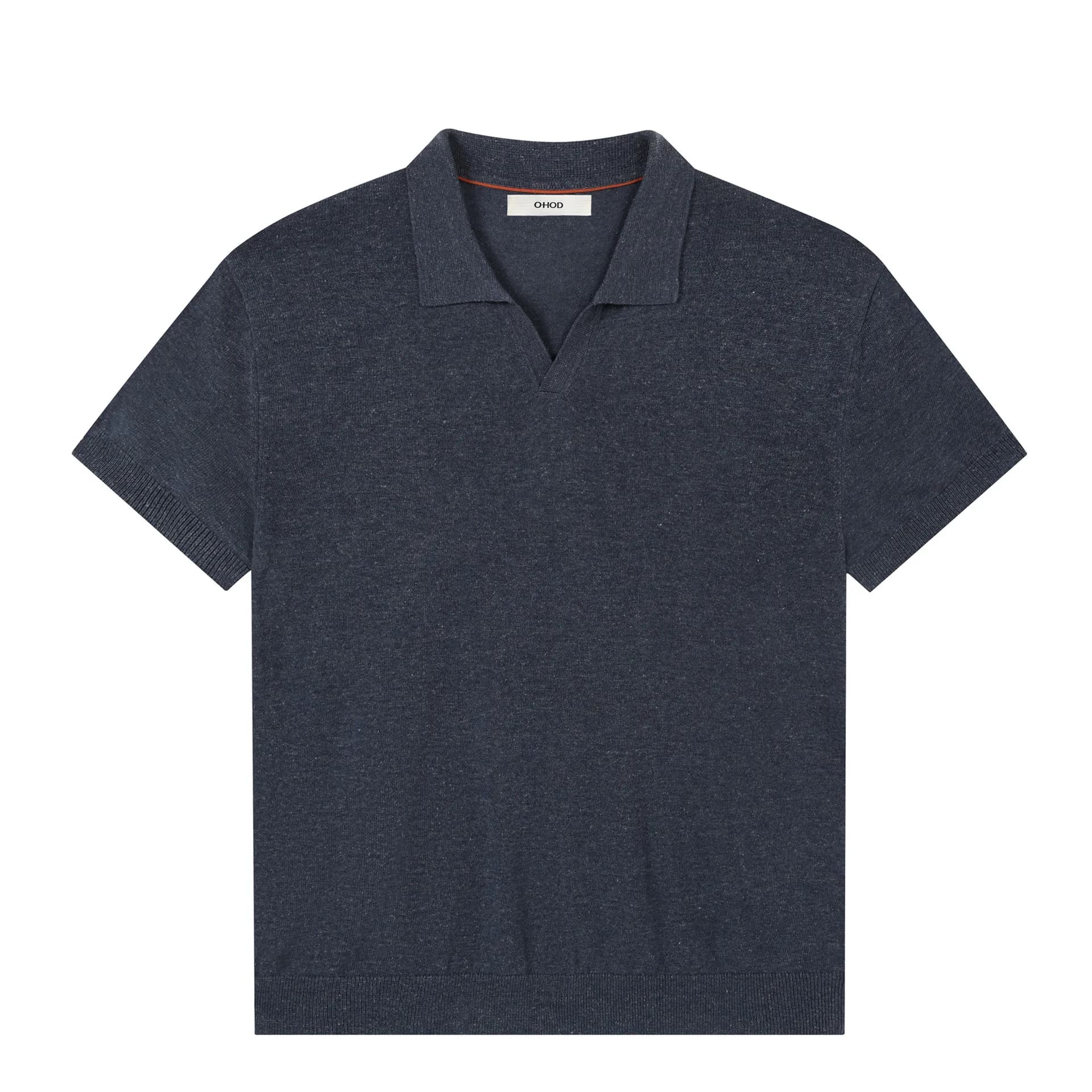Linen Laisel Blend Summer Commuting Old Money Style Seagull Collar Polo Shirt Men's and Women's Loose Half Sleeved Knitted Shirt